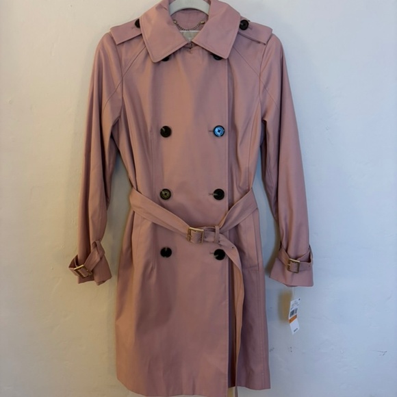 MICHAEL Michael Kors Jackets & Blazers - MICHAEL Michael Kors Trench Coat, S, Dusty Mauve, NWT